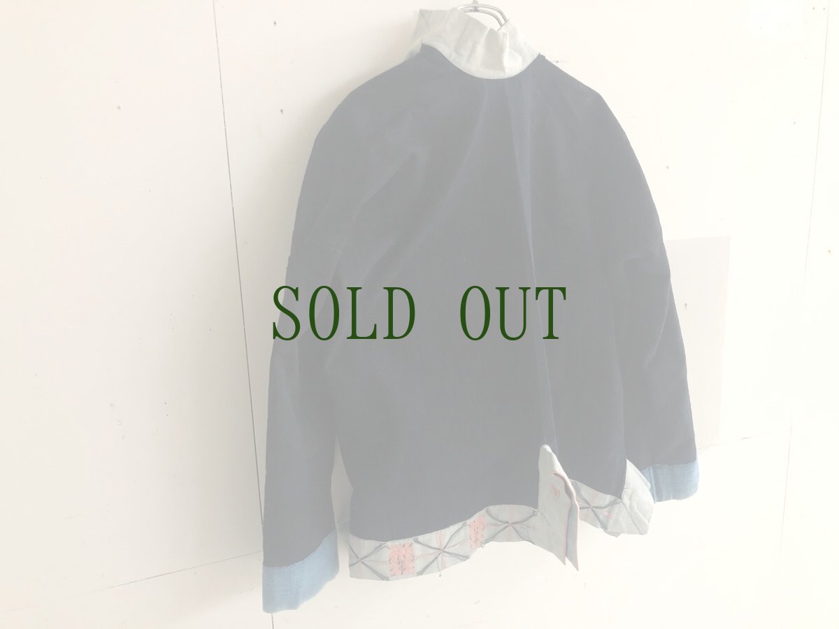 画像4: 広西省白裤瑶族（ヤオ支族）メンズジャケット（ビンテージ）木綿・藍染  (4)