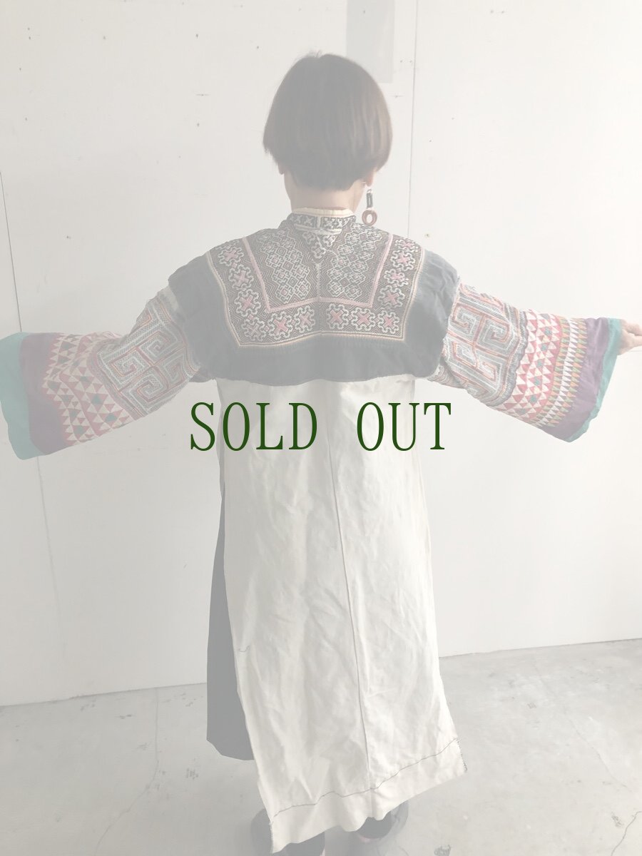 画像17: 貴州省毕节地区苗族(bi jie miao people)上衣　麻製 (17)