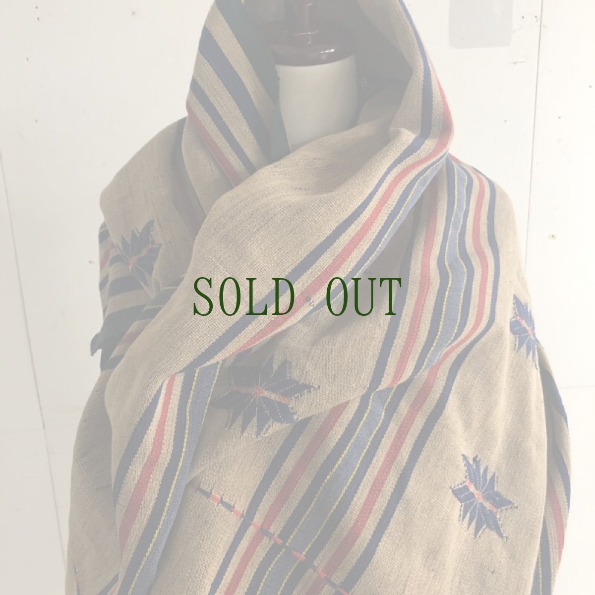 画像10: Naga tribes cotton blanket (ナガ族)　木綿・織　 (10)