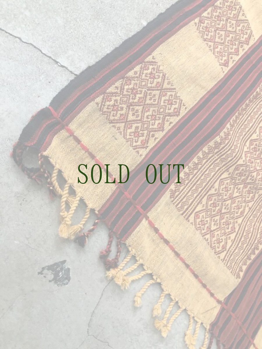 画像4: Naga tribes cotton blanket (ナガ族)　木綿・織　 (4)