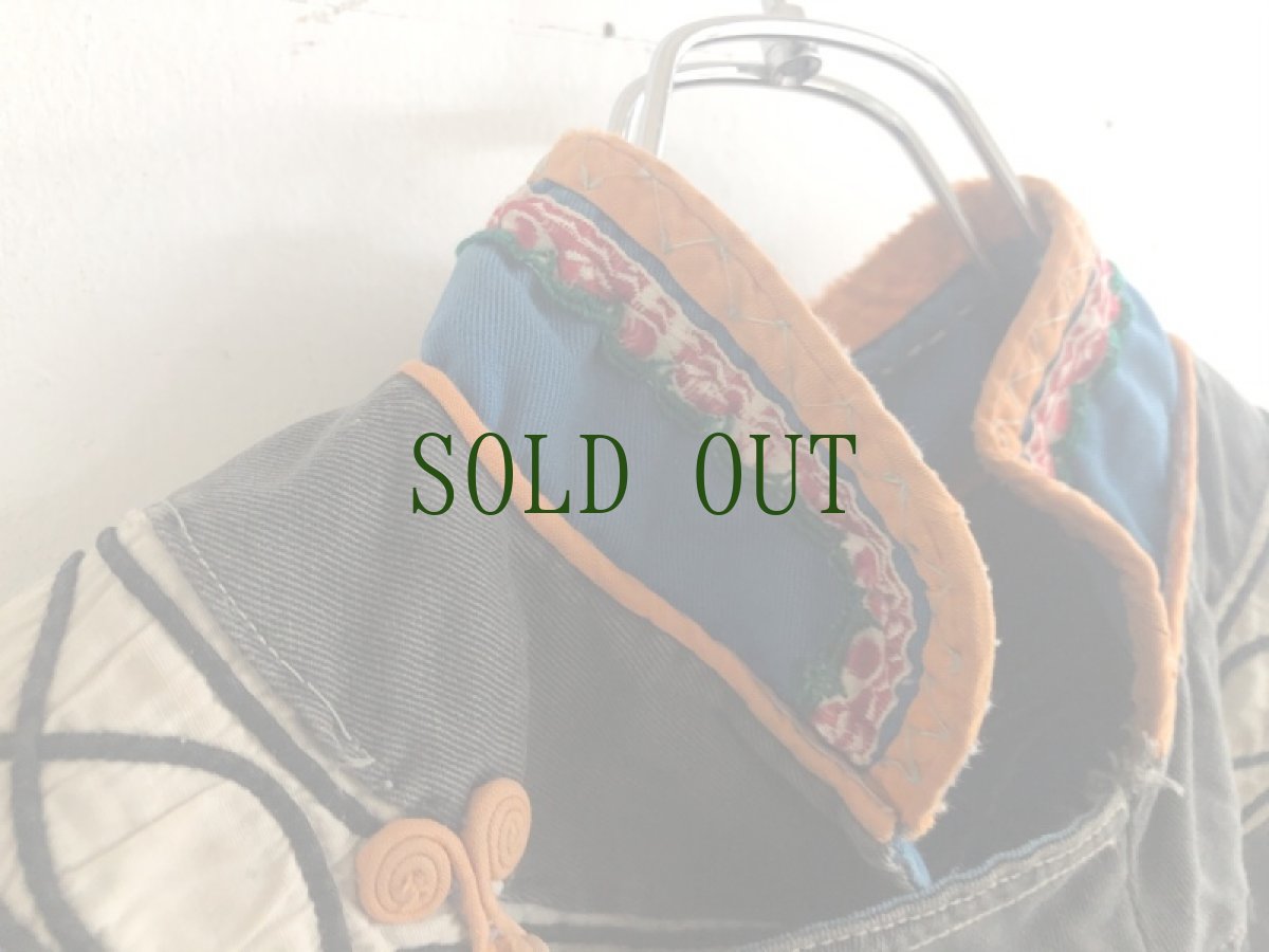 画像5: 貴州省毕节彝族（bi jie  YI people’s traditional clothing）木綿（ビンテージ） (5)