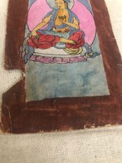 画像5: チベットのタンカ(菩薩画)ザカཙ་ཀ　アンティーク(額付) (5)