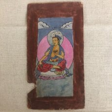 画像2: チベットのタンカ(菩薩画)ザカཙ་ཀ　アンティーク(額付) (2)