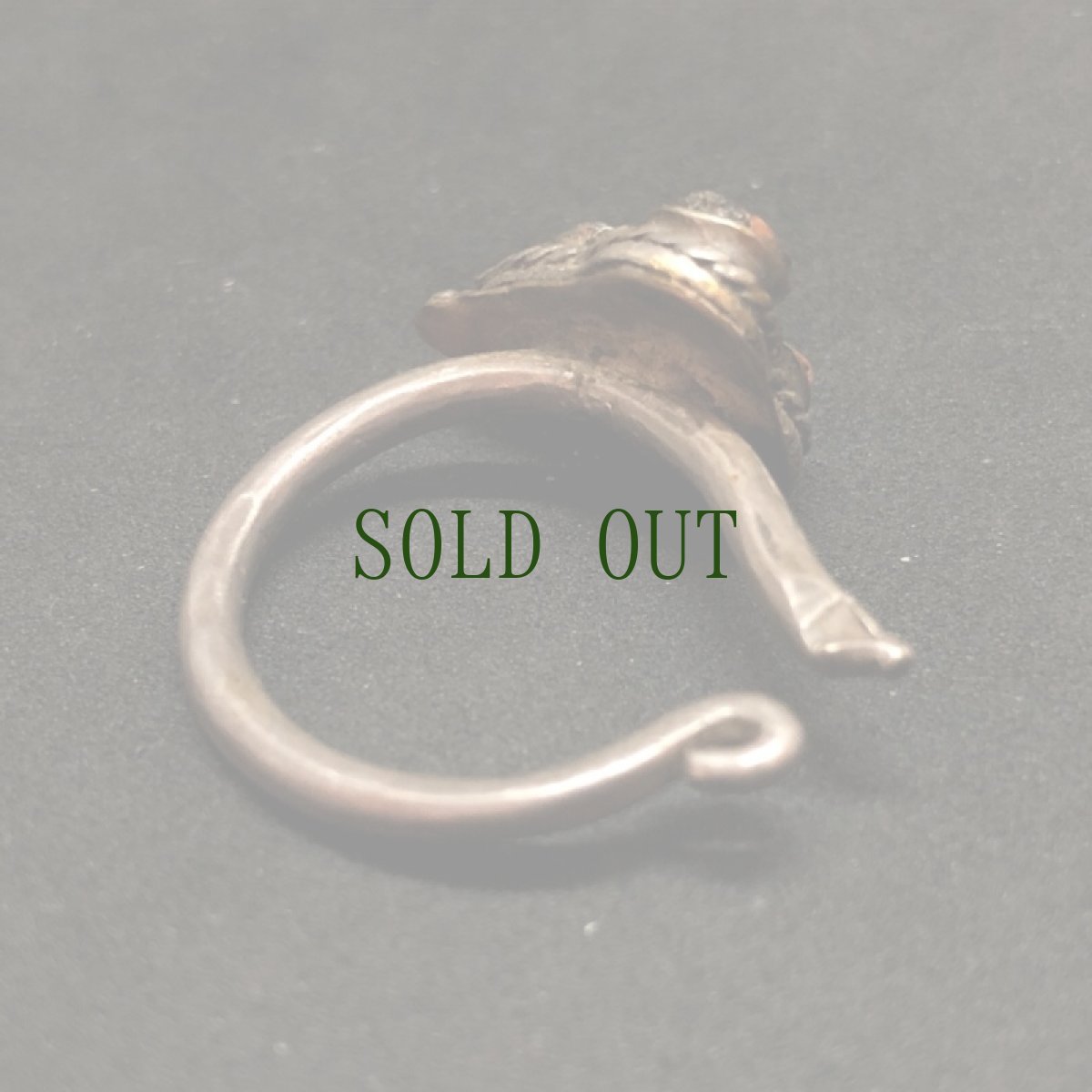 画像3: チベタンアンティーク・装身具　（銀製耳飾り・リング) (3)