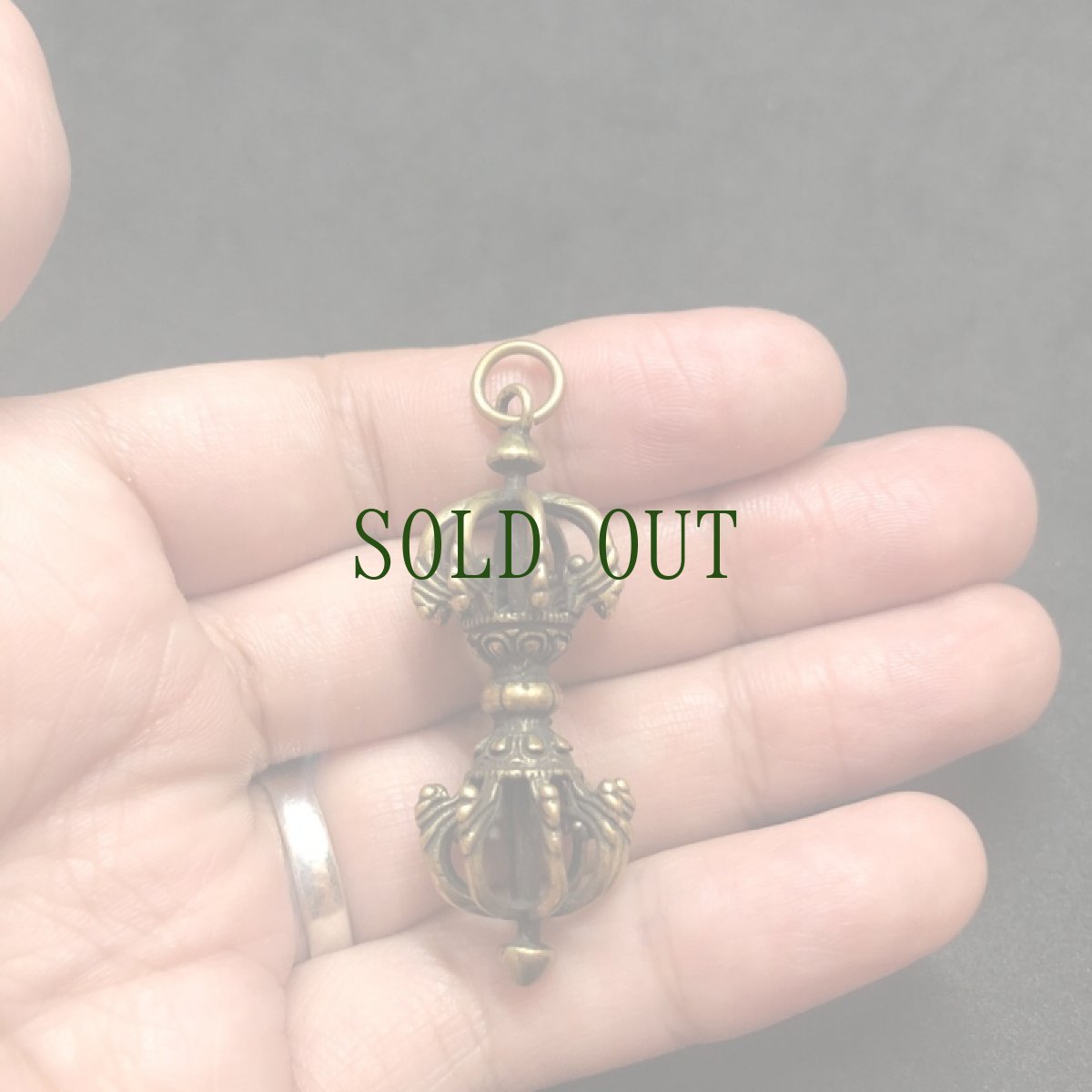 画像5: ドルジェ　(ヴァジュラ・金剛杵・九鈷杵)　チベタンＭＡＬＡパーツ　　 (5)