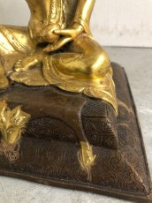 画像7: ミラレパ　(milarepa)　鍍金銅製仏像　(アンティーク) (7)