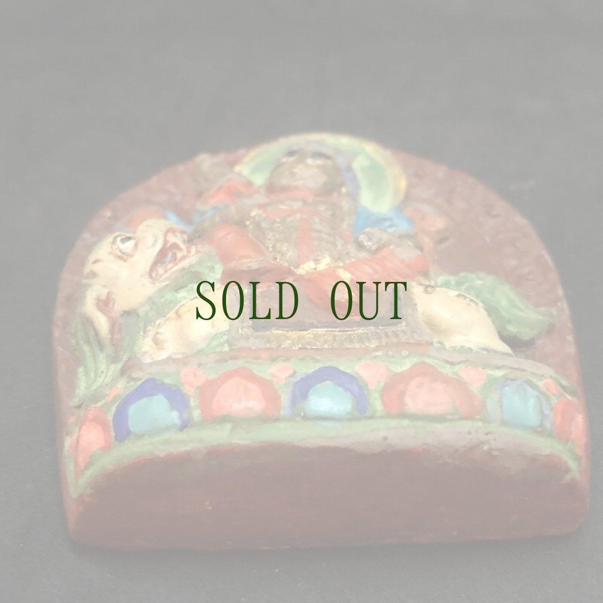 画像10: チベットの毘沙門天（Namser serchen）のツァツァ開眼仏　ガウ　　アンティーク・外モンゴル (10)