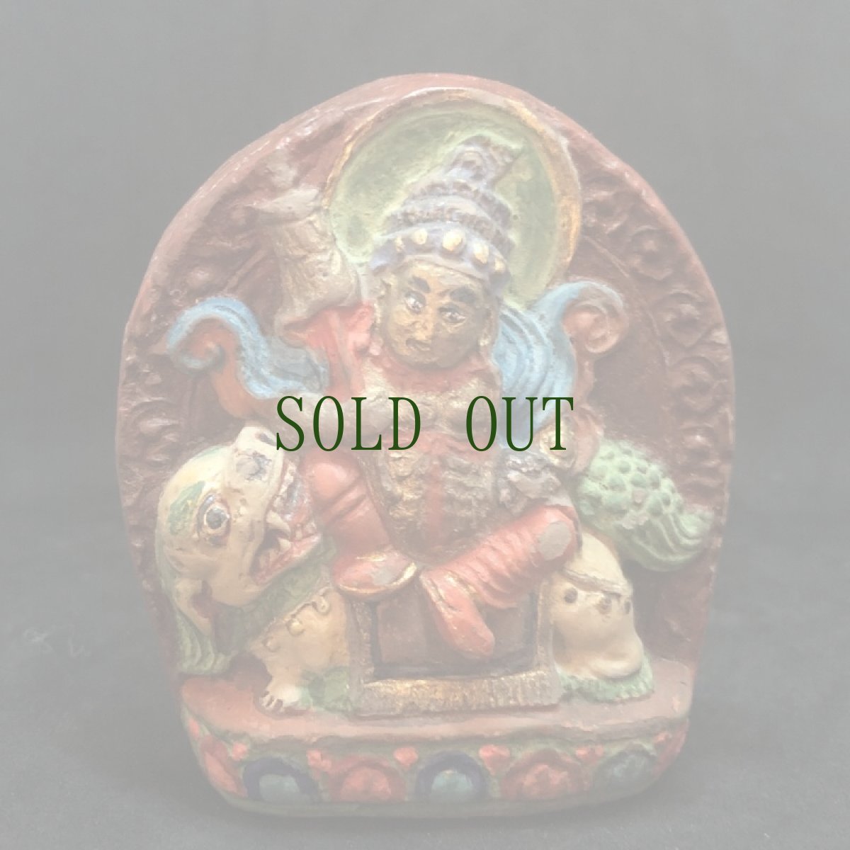 画像6: チベットの毘沙門天（Namser serchen）のツァツァ開眼仏　ガウ　　アンティーク・外モンゴル (6)