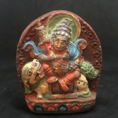 画像6: チベットの毘沙門天（Namser serchen）のツァツァ開眼仏　ガウ　　アンティーク・外モンゴル (6)