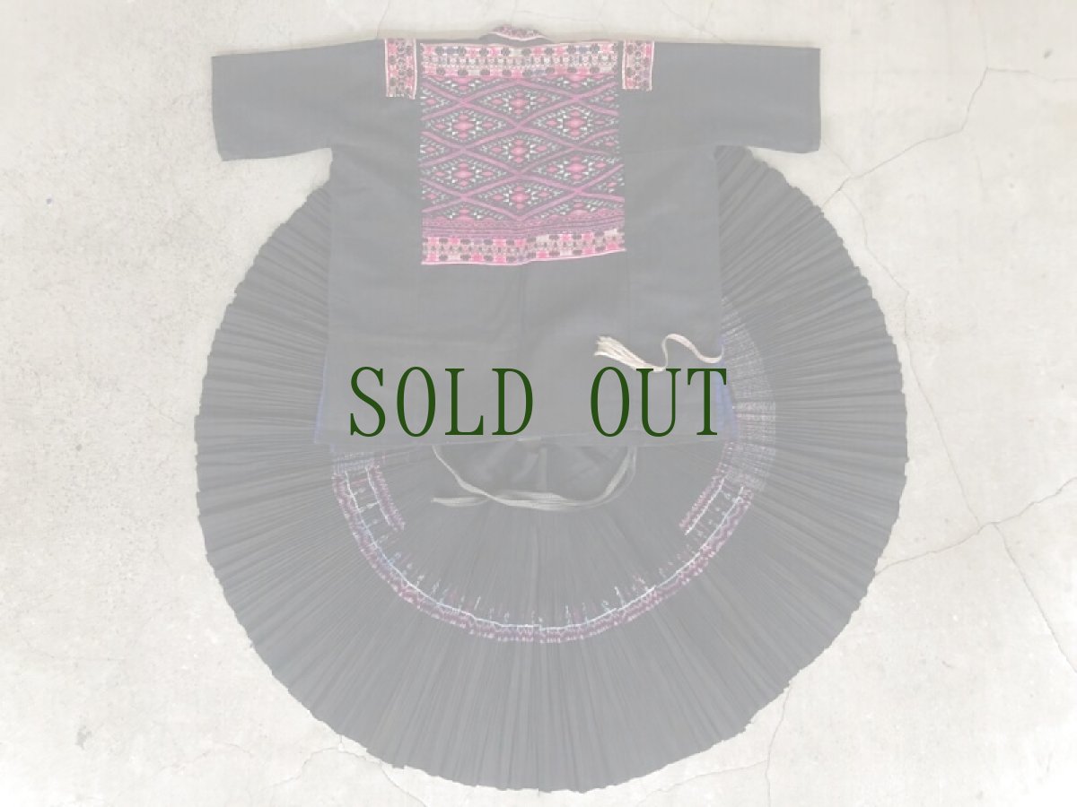 画像3: 貴州省・革東ミャオ族(ge dong miao)　民族衣装上下一式（ビンテージ) (3)