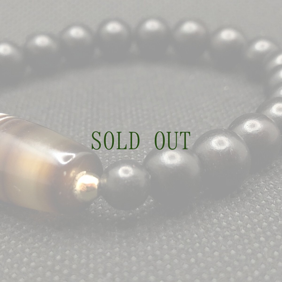 画像3: 黒檀木と縞瑪瑙　(Agate)　のブレスレット　 (3)