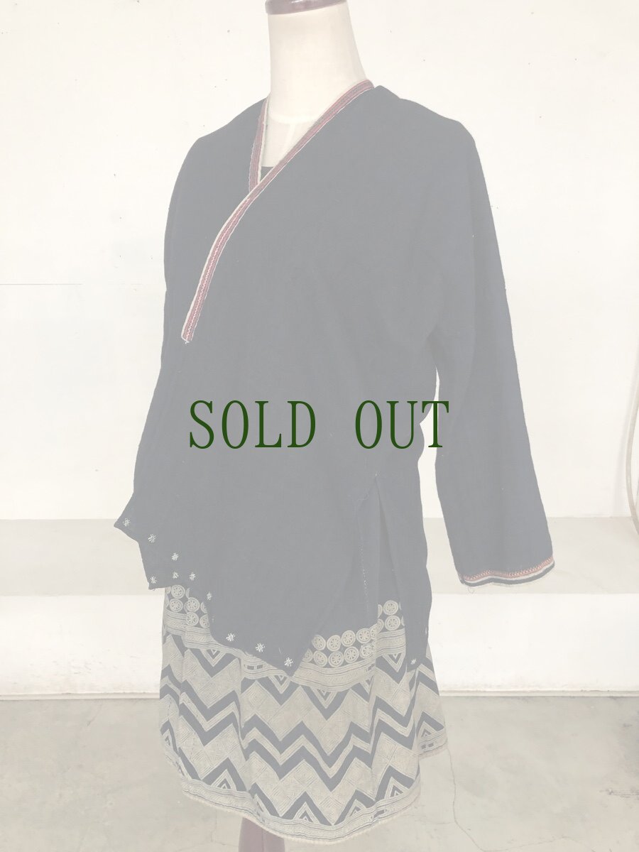 画像11: ザオティエン族（コインザオ）ジャケット（Dao tien people‘ｓ tribal jacket）ミエン族（越南瑶銭族） (11)