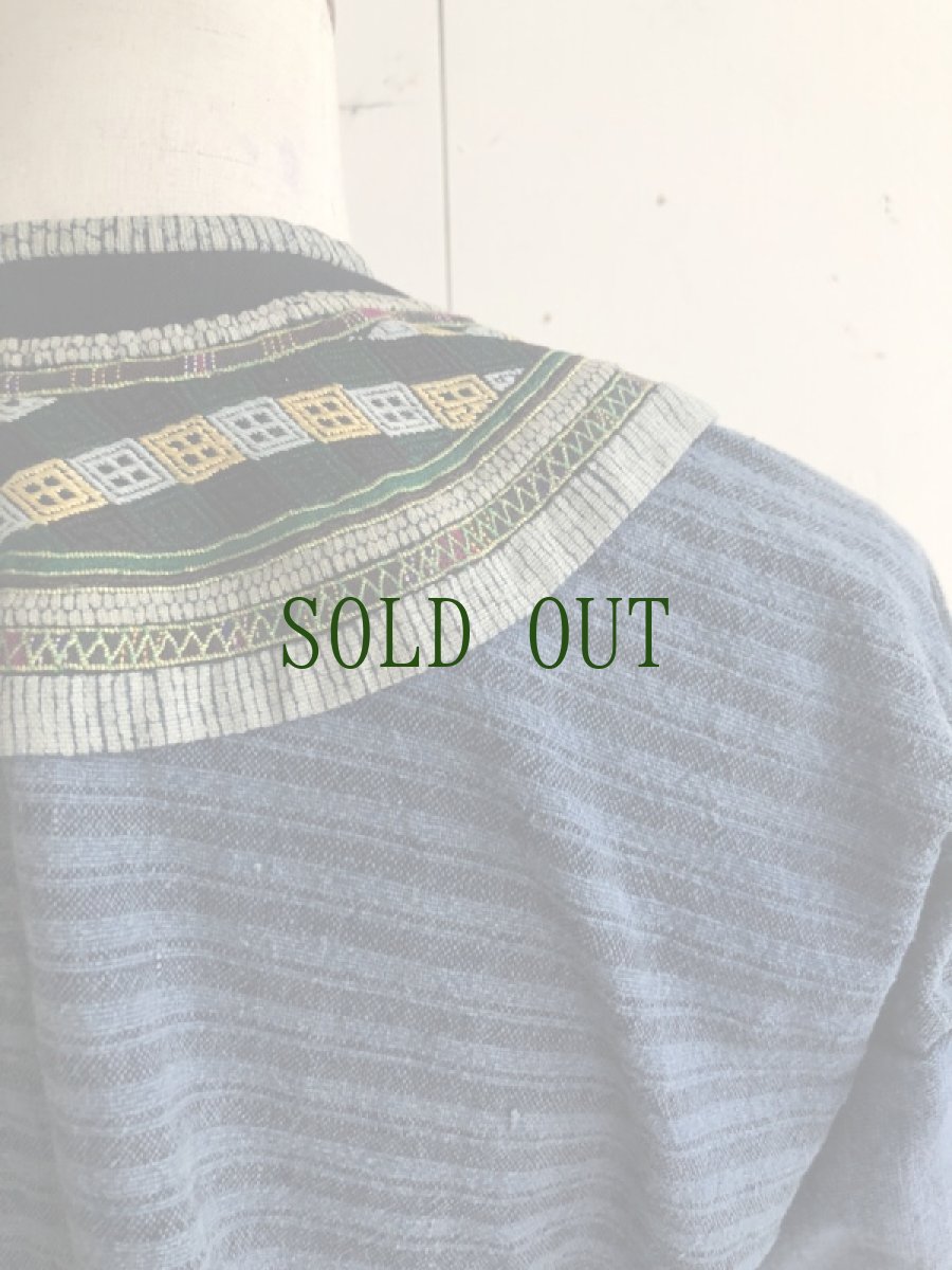 画像8: 雲南省麻栗坡县彝族（イ族）本藍染綿麻製（YI people’s traditional jacket） (8)