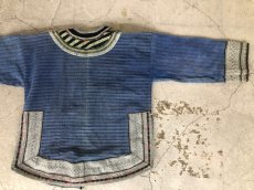 画像14: 雲南省麻栗坡县彝族（イ族）本藍染綿麻製（YI people’s traditional jacket） (14)