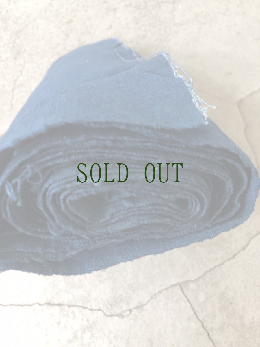 画像2: 貴州省ミャオ族　本藍染　手紬手織り木綿　反物　（約40cm×6m）　 (2)