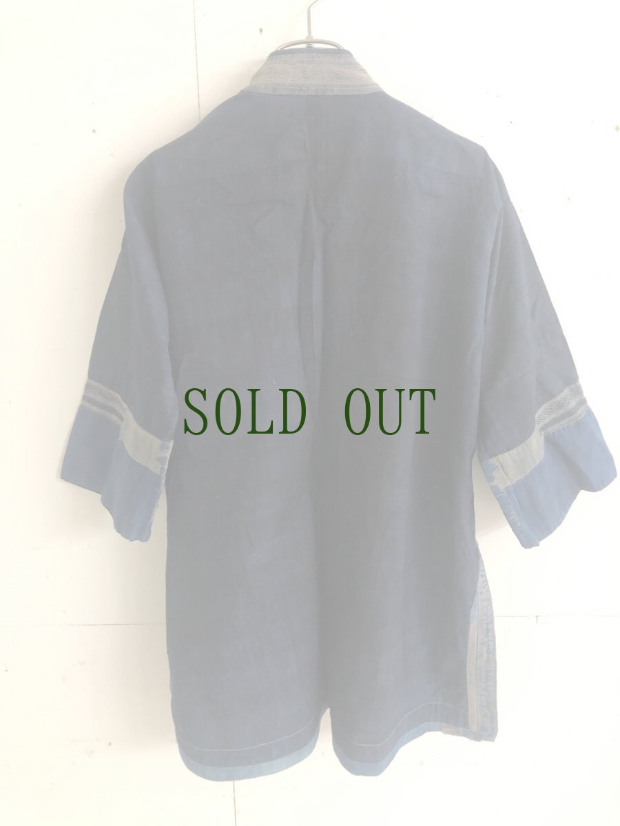 画像11: 貴州省 雷山侗族 （トン族）　木綿・藍染 ジャケット　（アンティーク） (11)