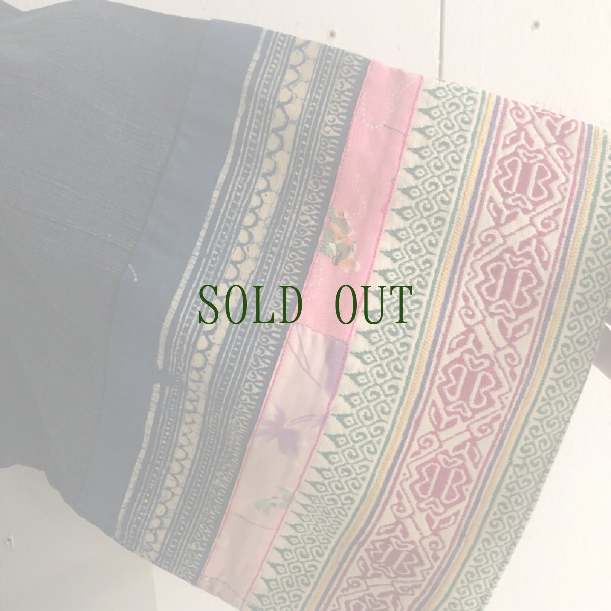 画像7: 本藍染ロング丈ジャケット　（貴州省ミャオ族　手紬手織り木綿）ドロップショルダー　 (7)