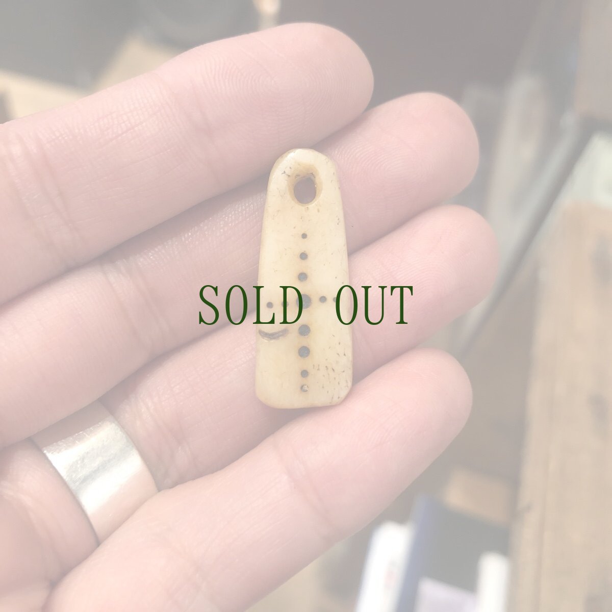 画像6: カパラの根付　(tibetan old kapala )数珠飾り　 (6)