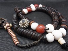 画像4: チベット・老椰子玉の御数珠　(old palm beads tibetan mala )　109玉 (4)