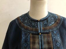 画像4: 雲南省麻栗坡县彝族（イ族）本藍染綿麻製（YI people’s traditional jacket） (4)
