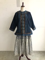 画像2: 雲南省麻栗坡县彝族（イ族）本藍染綿麻製（YI people’s traditional jacket） (2)
