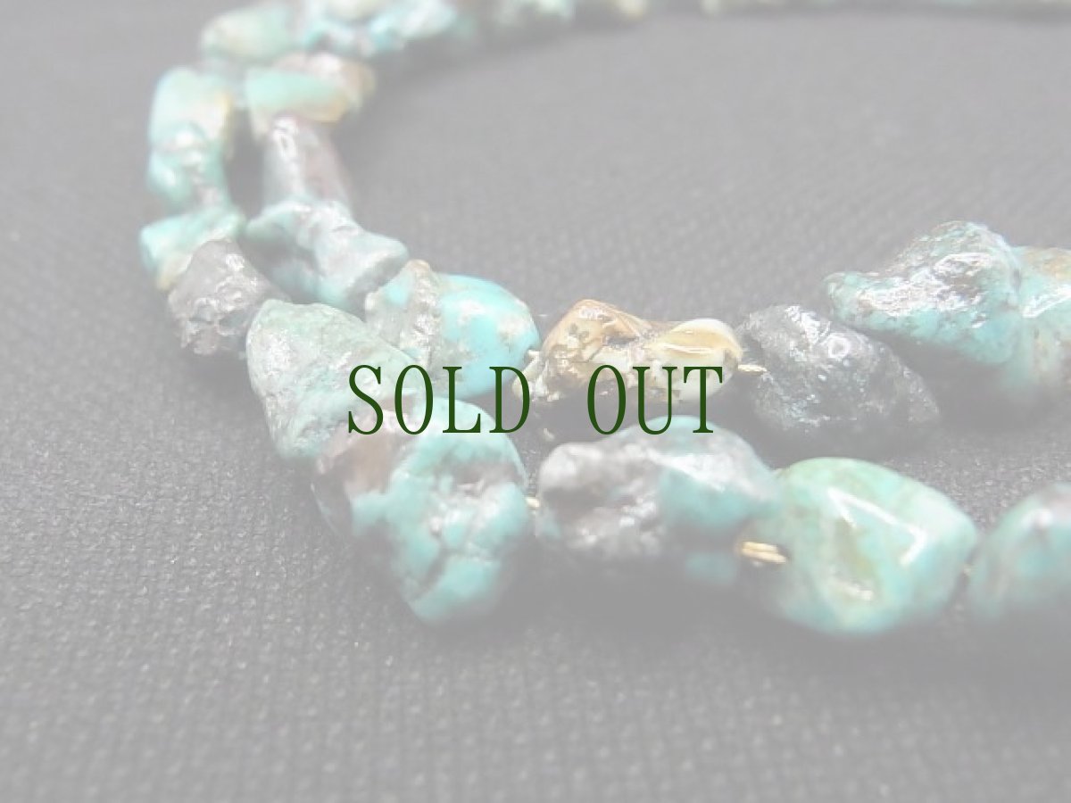 画像9: チベタン天然ターコイズ(yu)と野猪の牙の首飾り （tibetan natural turquoise）  (9)