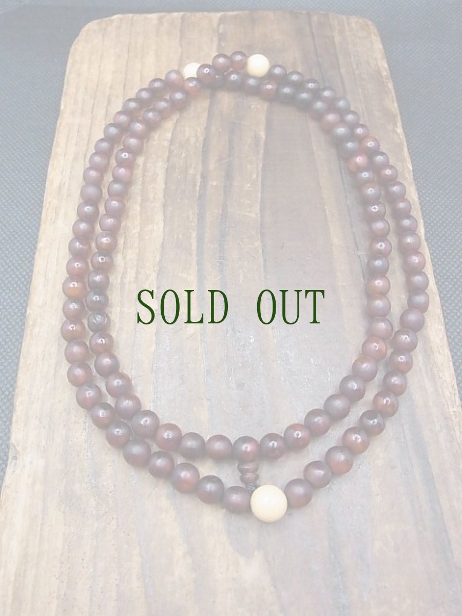 画像3: チベタン・ガゼル(羚羊角製)と菩提根の108玉念珠　 (3)