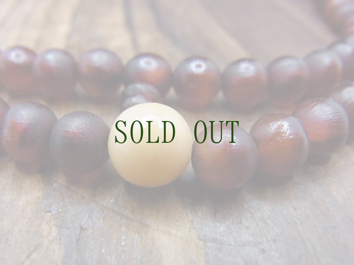 画像4: チベタン・ガゼル(羚羊角製)と菩提根の108玉念珠　 (4)