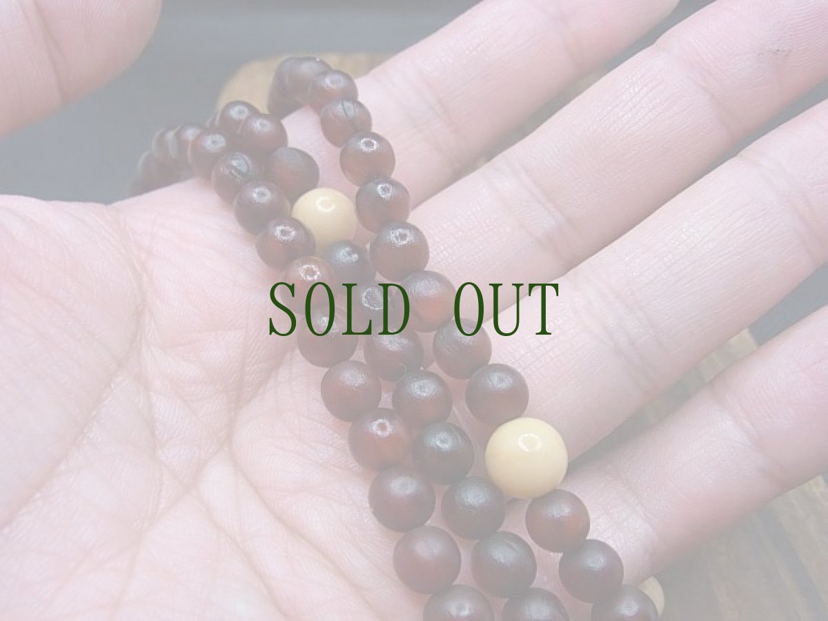 画像6: チベタン・ガゼル(羚羊角製)と菩提根の108玉念珠　 (6)