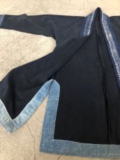 画像11: 本藍染ロング丈ジャケット　（貴州省ミャオ族・トン族　手紬手織り木綿）ドロップショルダー　 (11)