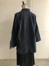 画像6: 本藍染　カンフージャケット（ドロップショルダー）　貴州省ミャオ族　手紬手織り木綿　（ユニセックス） (6)