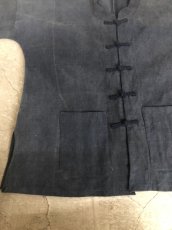 画像8: 本藍染　カンフージャケット（ドロップショルダー）　貴州省ミャオ族　手紬手織り木綿　（ユニセックス） (8)