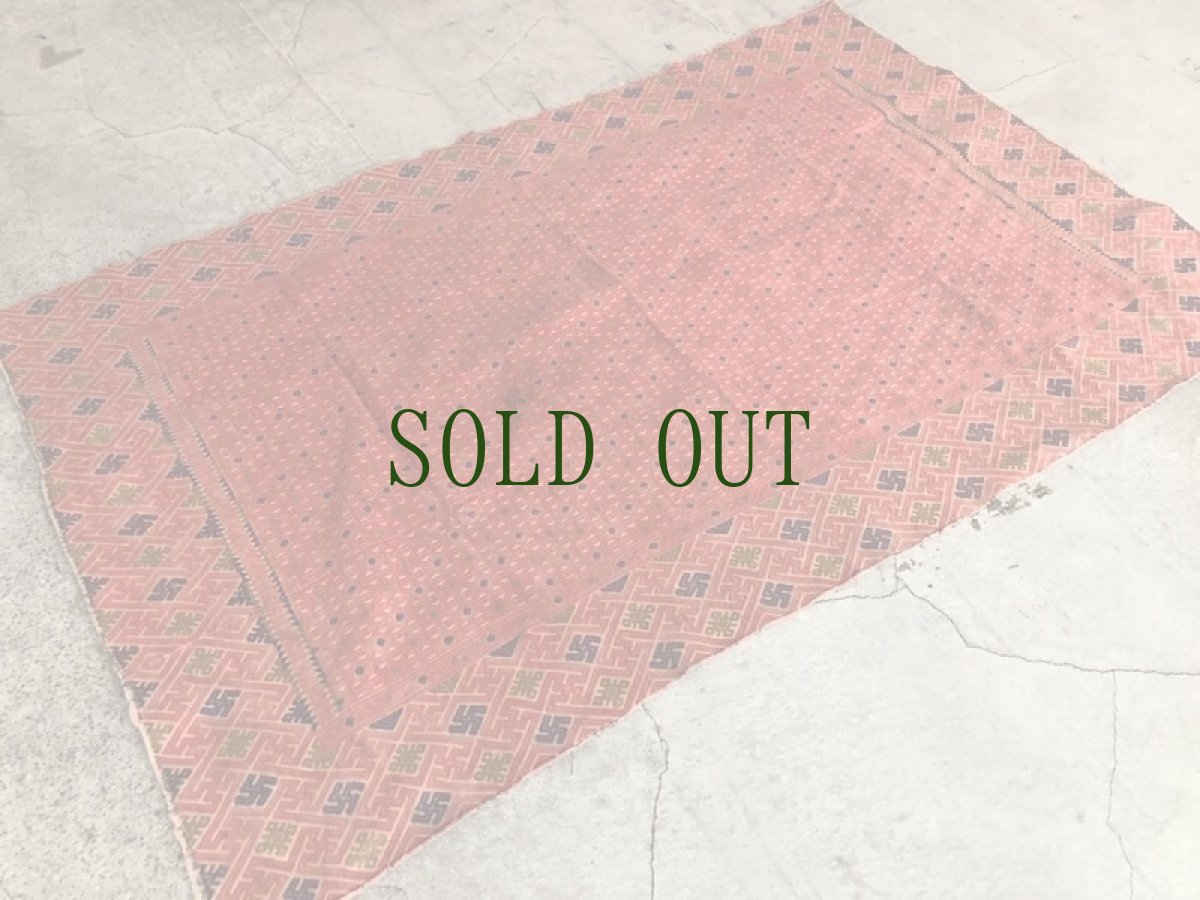 画像2: 貴州省壮族(チワン族)　織り布　木綿・草木染　（アンティーク） (2)