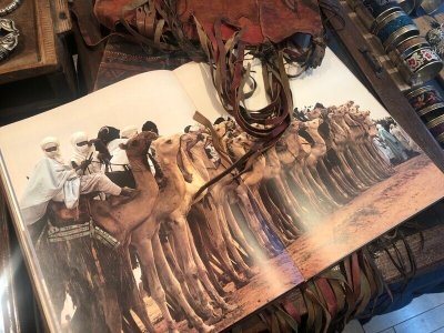 画像3: トゥアレグ族（tuareg）のレザーピロー（サハラ砂漠・ニジェール）118×38cm