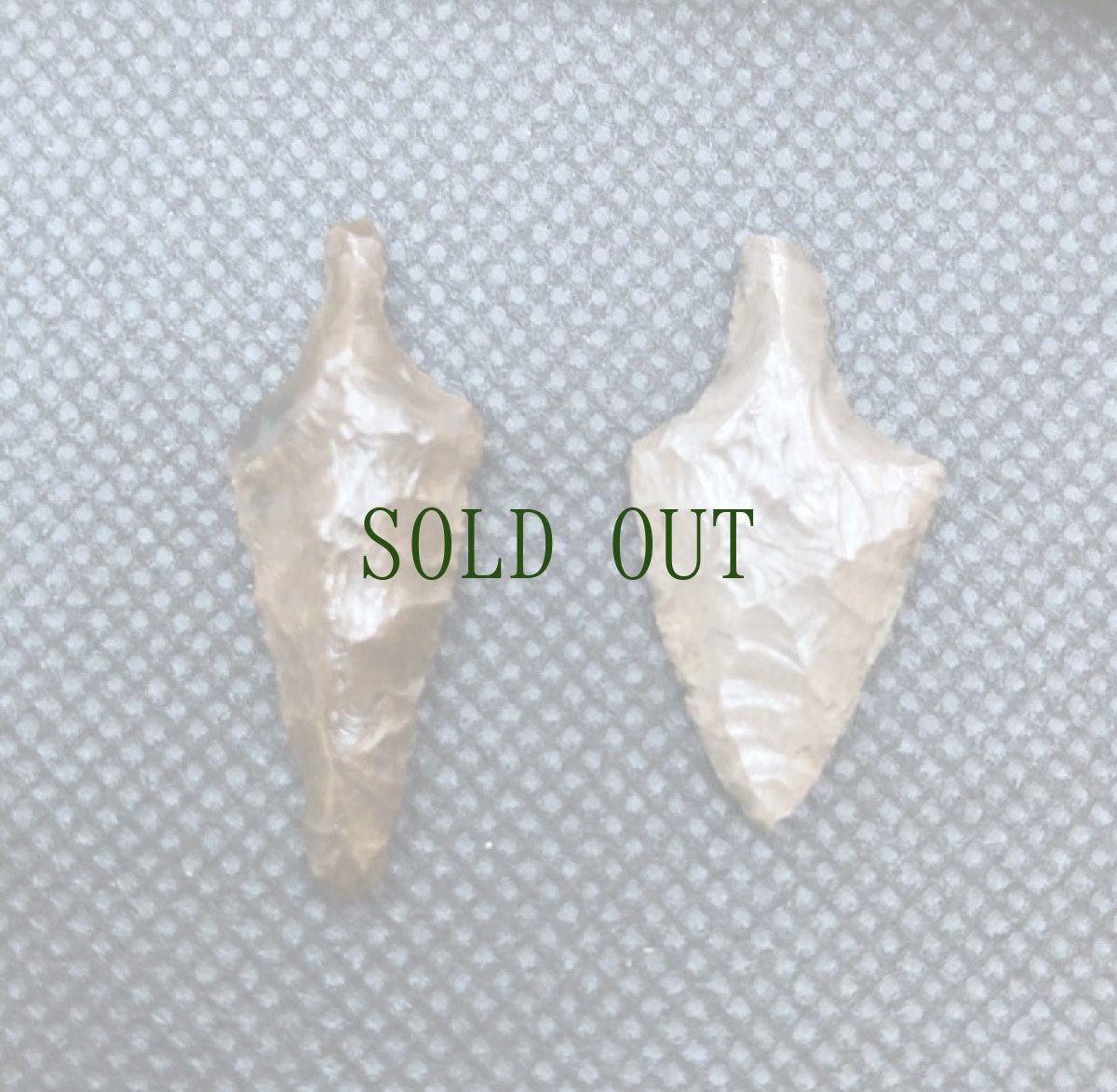 画像7: 縄文時代　石鏃（矢じり）　硬玉翡翠製含む９点 (7)