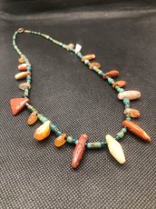 画像8: 古代発掘カーネリアンとペルシャ瑠璃珠（古代ローマン）のネックレス (8)