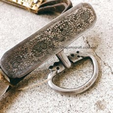 画像9: チベットのベルト（Tibetan old leather belt wtih iron buckels）アンティーク・カムパ (9)