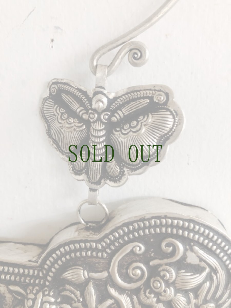 画像11: 貴州省台江地区ミャオ族の首飾り(ミャオシルバー)(ネックレス) (11)