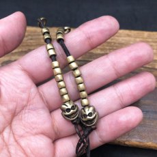 画像6: 数珠カウンター（チベット密教法具・黄銅製）　スカル（ルンゴ） (6)