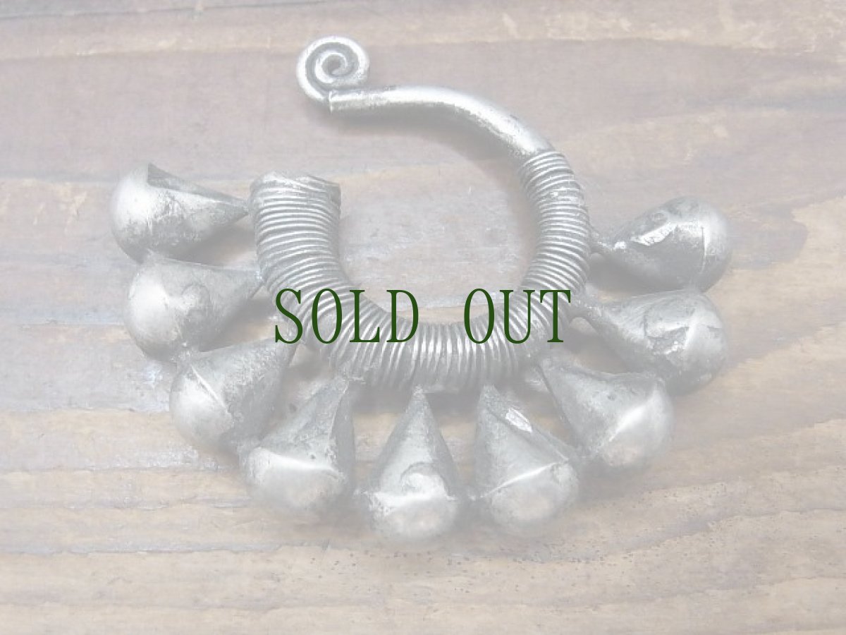 画像3: 貴州苗族（ミャオ族）のシルバーピアス(苗銀) (3)