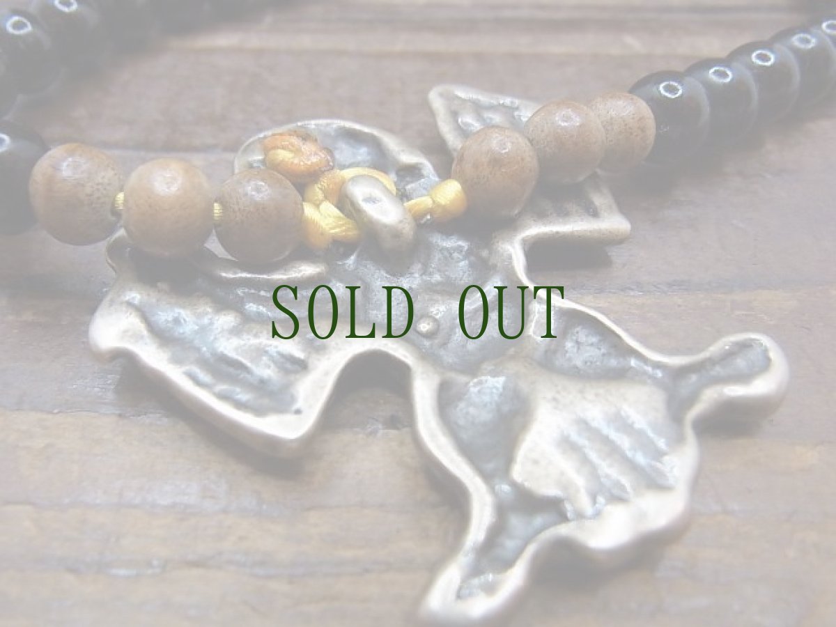 画像8: トクチャ(天鉄・Thogchags)　霊鳥キュンと椰子珠、沈香珠の首飾り (8)