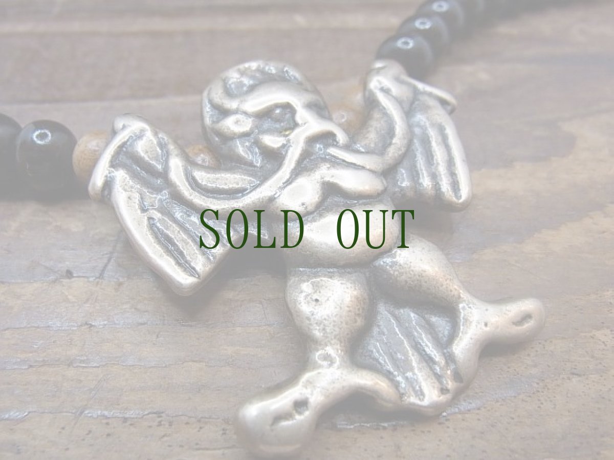 画像6: トクチャ(天鉄・Thogchags)　霊鳥キュンと椰子珠、沈香珠の首飾り (6)