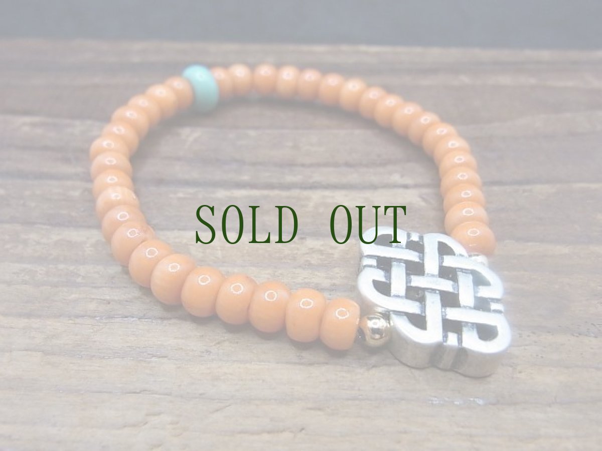 画像3: チベットのエンドレスノットと珊瑚のブレスレット (3)