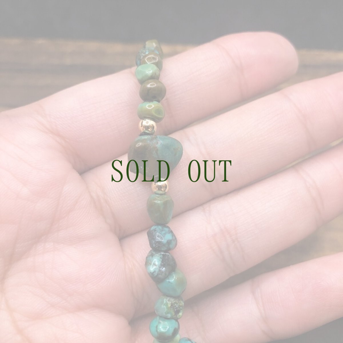 画像7: チベタン天然ターコイズ(yu)のブレスレット 　（tibetan natural turquoise）  (7)