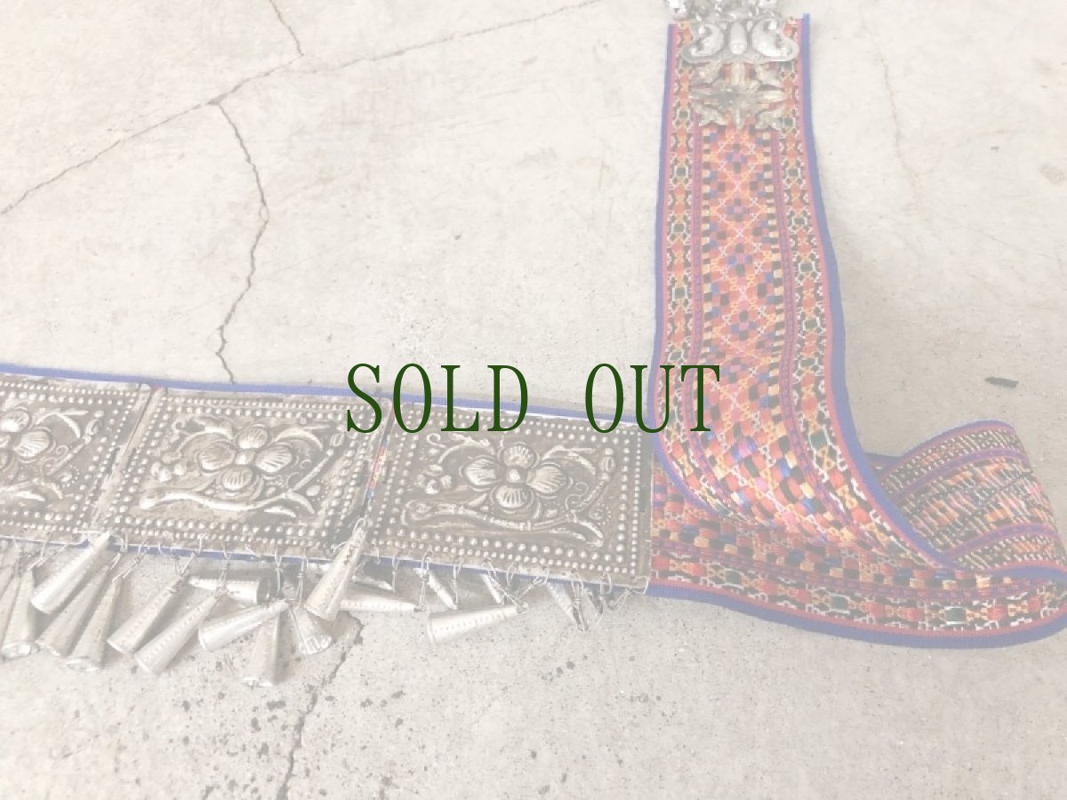 画像5: 貴州省ミャオ族のハレ着用、鈴付きベルト (5)