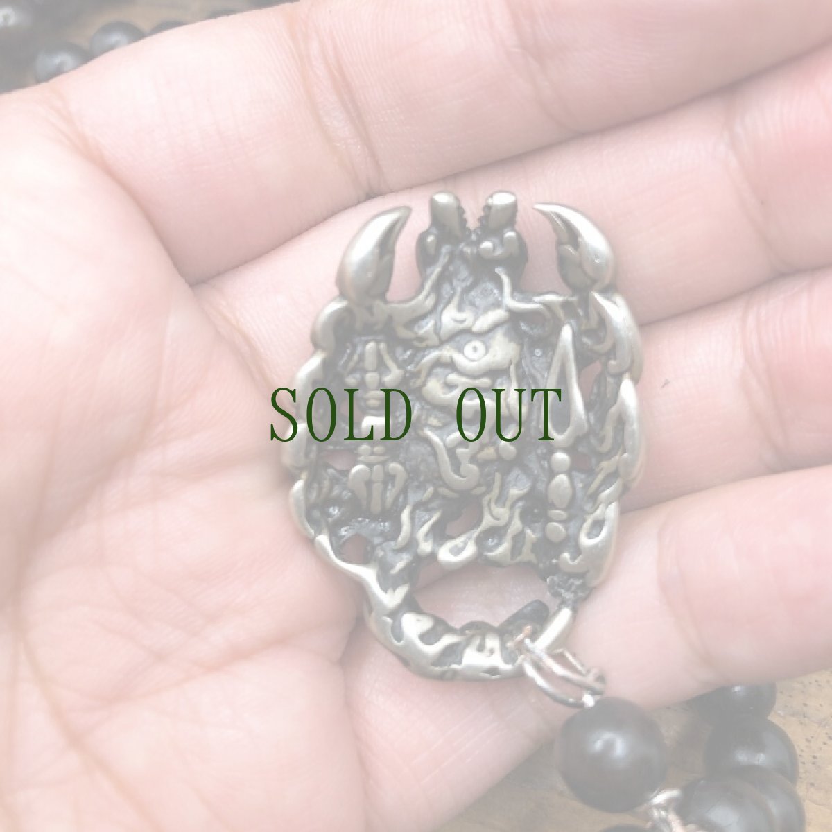 画像5: 菩提根と蠍のトクチャのネックレス（Tibetan old bodhi roots mala）　護符 (5)