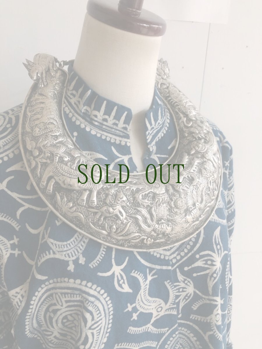 画像3: 貴州省台江施洞地区ミャオ族の首飾り(ミャオシルバー)(ネックレス) (3)