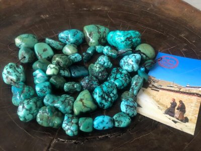 画像2: アンティーク　チベタン天然ターコイズ(yu)　（tibetan old turquoise）