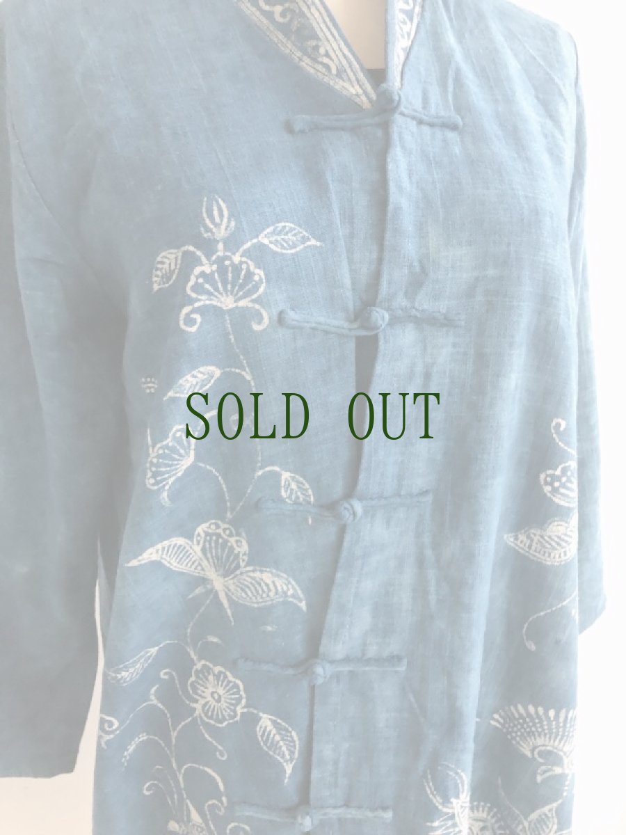 画像5: ガージア苗族、藍染・ろうけつ染めショート丈ワンピース（ミャオ族(革家)）木綿 (5)