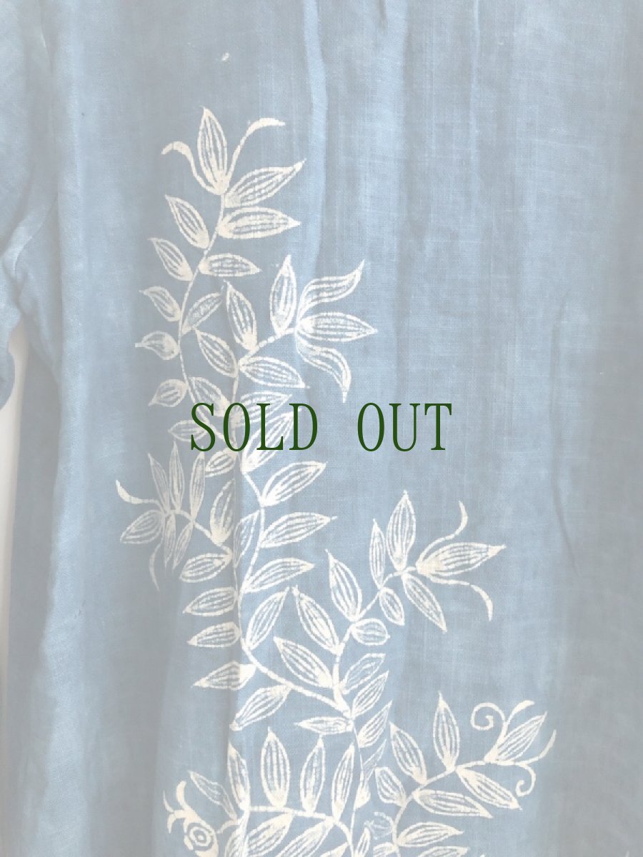 画像12: ガージア苗族、藍染・ろうけつ染めショート丈ワンピース（ミャオ族(革家)）木綿 (12)